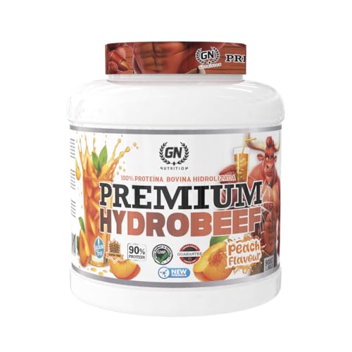Portonovo SD - Porriño Industrial FC (1-2) 2 GN NUTRITION HydroBeef Proteína Bovina Hidrolizada | Sabor PEACH | 900 gramos | Enriquezida con Vitamina B6 | Sin Lactosa, Sin Gluten y Baja en Grasas