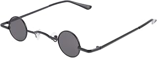Óculos De Sol Vintage Armação Circular De Metal Óculos De Sol Redondos Pretos Óculos De Sol Óculos De Baile Para Homens Adereços Fotográficos De Formatura Óculos De Sol Redondos