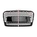 Topteng RS5 Style Honeycomb Front Bumper Grille Grill for Audi A5 / S5 B8.5 2013-2016 (RS5 is not fit)