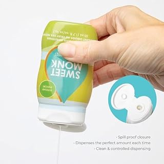 SweetMonk - 100% Pure Original Monk Fruit Liquid Sweetener Sugar Substitute - 1.7oz | No Water Added MonkFruit Extract | Zero Calorie Keto Friendly MonkFruit Drops | Vegan, Gluten Free | No Stevia