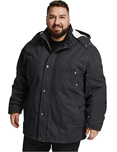 Image of Soularge Men's Big and Tall Military Winter Warm Parka Jacket with Hood