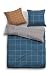 TOM TAILOR 0069922 Bettwäsche Garnitur mit Kopfkissenbezug Baumwoll-Satin 1x 155x220 cm + 1x 80x80 cm royal blue