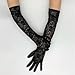 2pack Sophisticated Lace Evening Gloves Party Costume Gloves Fashionable Gloves for Evening Parties Weddings