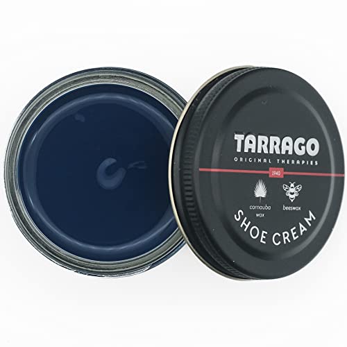 Tarrago Shoe Cream - Professional Shoe Polish With Carnauba Wax To Re-Color And Polish - Smooth Leather Shoes And Boots- Over 100 Colors - 50 Ml/ 1.7Fl. Oz - Midnight #16 #TOP1