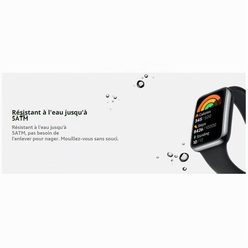 XIAOMI Smart Band 7 Pro Noir Tracker d'activité Sport, étanche, Suivi santé, 110 Modes d’Exercices, 12 Jours d'autonomie, 100 Cadrans - Version FR