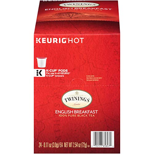 Twinings English Breakfast Tea Single Serve K-Cup Pods For Keurig, Caffeinated, Smooth, Flavourful, Robust Black Tea, 24 Count (Pack Of 2) #TOP1