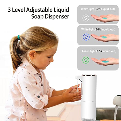 Soap Dispenser Automatic Rechargeable Soap Dispenser 10Oz/300Ml Touchless Sensor Foaming Soap Dispenser Pump, Hands Free 3 Level Adjustable Hand Soap Dispenser For Bathroom Kitchen #TOP2