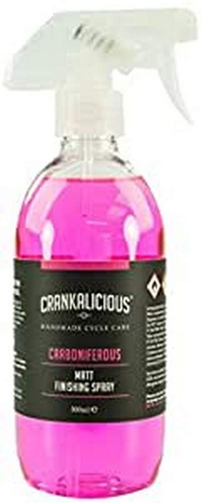 Crankalicious Cycle Care - Carboniferous Matt Detailer - residue free detailing spray for matt and naked carbon bicycle frames - 100ml
