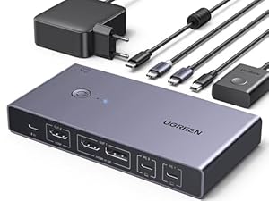 UGREEN USB-C KVM Switch 2 PC 2 Monitore