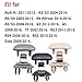 2PCS Audi Inner Sun Visor Clips, Upgraded Car Interior Sunscreen Holder Hook - Compatible with Audi Q5 Q3 A1 A3 A4 A5 S3 S4 S5 TT, OEM: 8U0857562A (Black)
