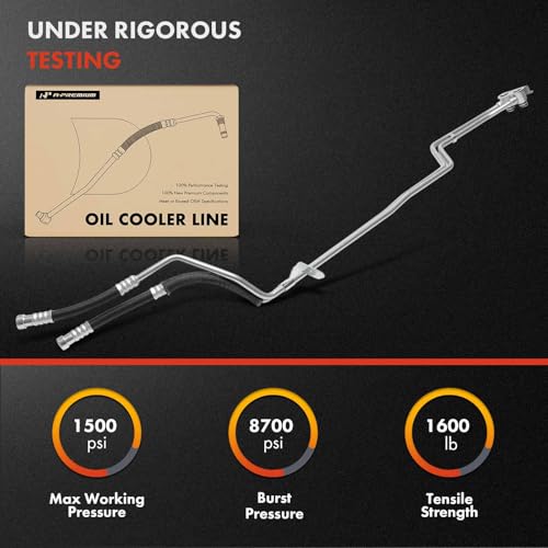 A-Premium Inlet & Outlet Transmission Oil Cooler Line Hose Assembly by A-Premium - Used condition - Image 3