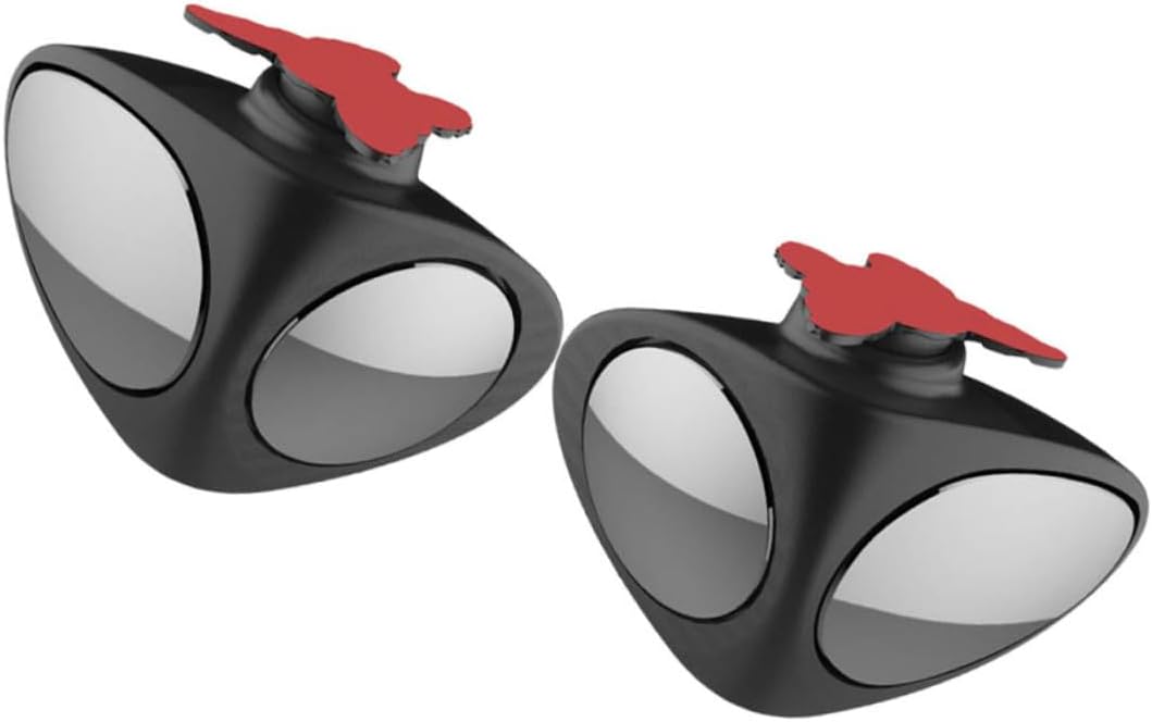2pcs Adjustable Mirrors for Cars Automotive Rearview Side Mirrors Wide Angle View for Safe Driving Black Left Right