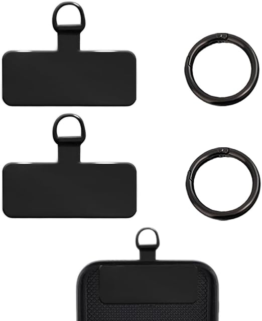 Toppe Per Cordino Telefono, 4 Pezzi In Acciaio Inox, Ultrasottili, Compatibili Con Ricarica Wireless