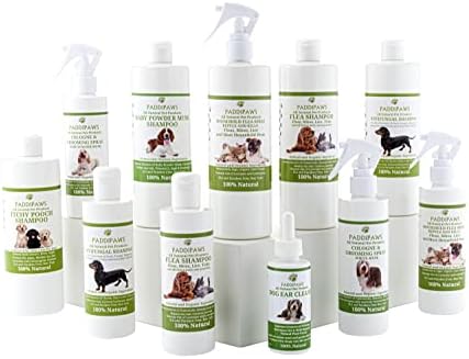 PADDIPAWS Fleagon Spot on - 100% Natural Flea Away Prevention Treatment for Dogs and Cats - Also protects against Mites, Lice and aids Tick Management - One Years Treatment