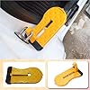2Pack Aluminum Alloy Car Door Pedal,Foldable Car Step Hook With Glass Breaker,Car Doorstep Roof-Rack Foot Pedal Ladder,Portable Vehicle Rooftop Pedal for SUV,RV,Truck,Off-Road Vehicle (Orange) #2