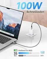 RAVIAD 100W USB C Kabel Kurz 30CM, Schnellladekabel USB C auf USB C Kabel – Ansicht 2