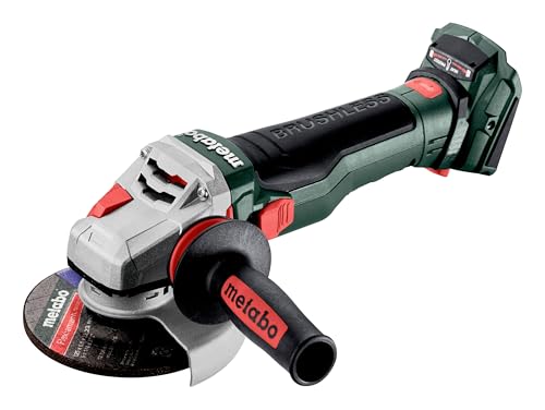 metabo Amoladora angular inalámbrica WB 18 LTX BL 15-125 Quick – 18 V, 125 mm, 10.000 rpm – Sin escobillas, con tuerca de liberación rápida, freno y protección contra sobrecarga, inalámbrica y potente