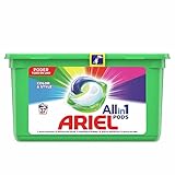 Ariel Todo En Uno Pods Color Detergente En Cápsulas 37 Pods, 37 Lavados, Perfecto Para Lavar A Baja Temperatura, Perfume Duradero