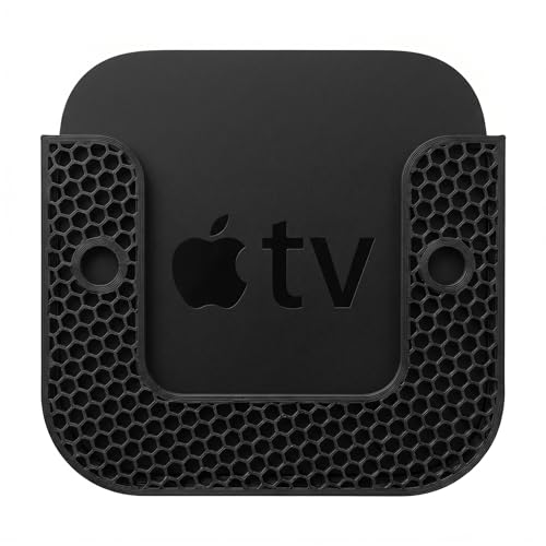 Image of VAALI Wall Mount Gadget Compatible with Apple TV 3rd Generation - Secure Plastic Bracket Holder for Streamlined Setup
