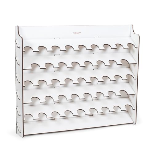 Vallejo 026010 - Wandregal für Modellbaufarben für 17 ml, 43 Fläschchen