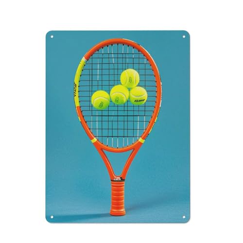 Affiche tennis en métal pour bar et salon