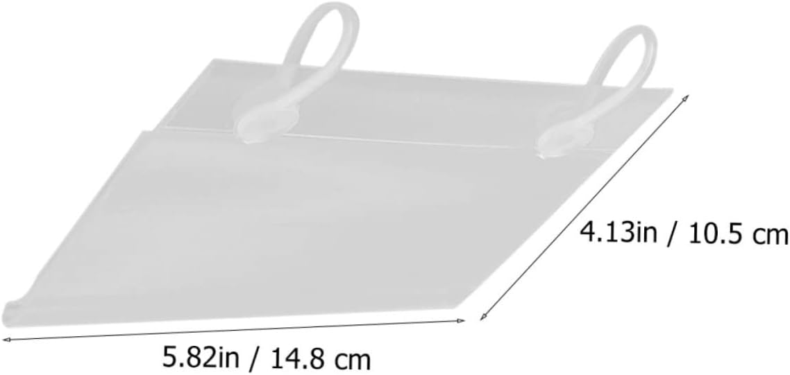 40pcs Transparent Price Tag Holders Label Holders for Supermarket and Store Display Easy to Install Hanging Price Tags for Merchandise Signage