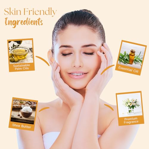 Image of Wavertree & London Daisy & Lily Scented Natural Soap (2 Bars), 7oz Moisturizing French Triple Milled Soap Bars enriched with shea butter - Pure Plant Based Bath & Body Bars for All Skin Types