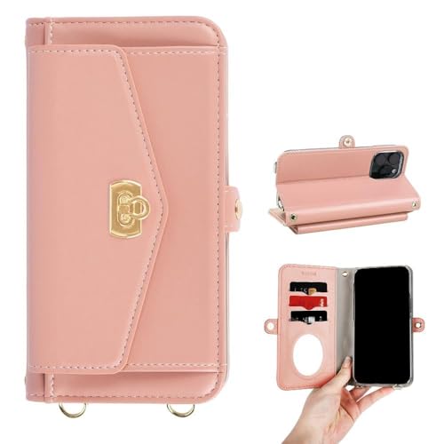 sslink Xperia 10 V SO-52D SOG11 �݊��i �X�}�z�P�[�X �蒠�^ (�F�F�s���N�x�[�W��) �΂߂��� �X�}�z�V�����_�[ �X�g���b�v�t�� �����h�~ �J�[�h���[ ���t�� �~���[ �����݃J���[