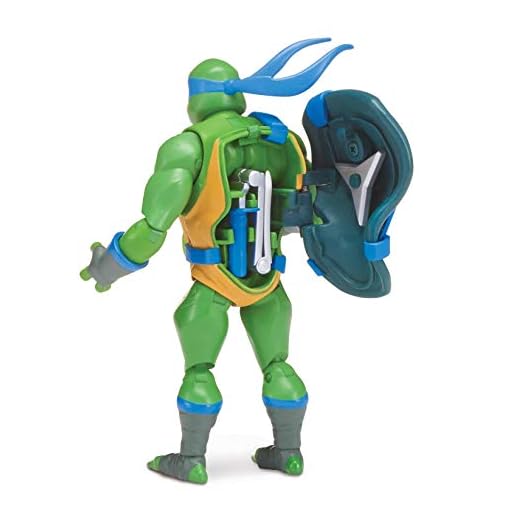 TMNT Tortues Ninja ROTMNT, Figurine articulée 12 cm avec accessoires, avec Carapace pour ranger les Armes, Modèles aléatoires, Jouet pour enfants dès 4 ans, TU202