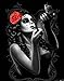 DGA Day of the Dead Stretched Canvas Wood Framed Wall Art 12x16 Inches - Bonita