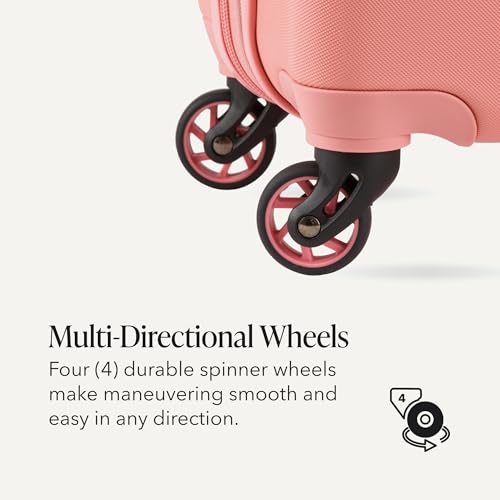 Image of SwissGear 7366, Coral Almond, Checked-Large 27-Inch, Signature Hardside Expandable Luggage With Spinner Wheels