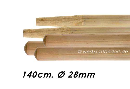 Besenstiele aus Kiefernholz, 5 Stück, 140 cm, stabil mit Konus