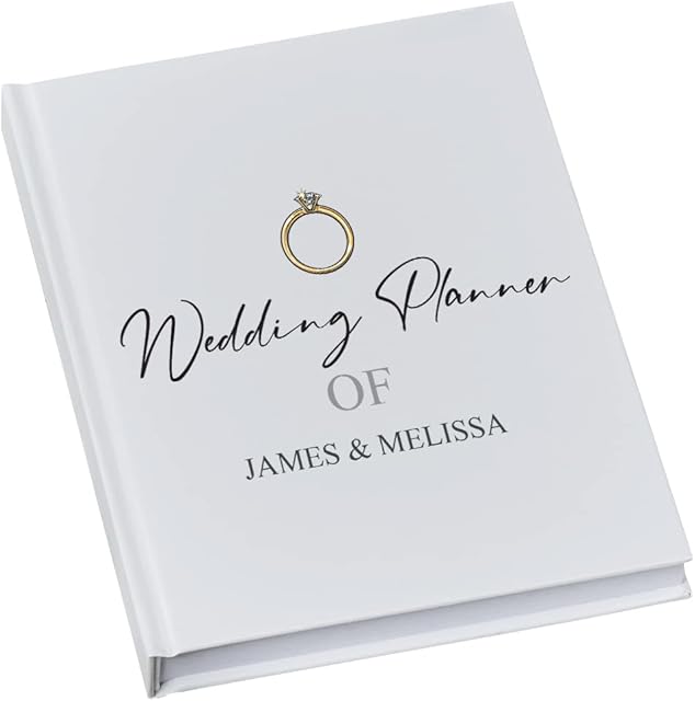 Personalised Wedding Planner Book Engagement Gift With Ring