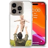 AIGAT Personalisierte Handyhülle für iPhone 14 - mit Fotocollage Hybride iPhone Hülle Zweilagig TPU-Acryl Individuelles Bilder - Ihr Design Hier | 1 Foto