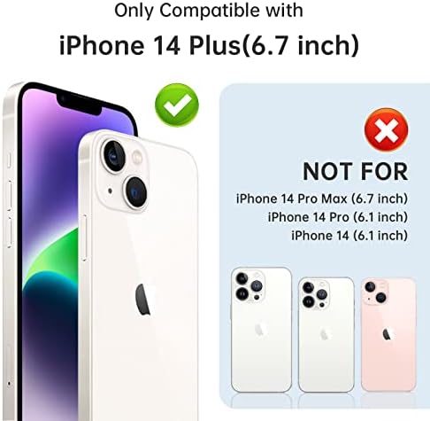 ULUQ Screen Protector Compatible with iPhone 14 Plus (6.7),Tempered Glass Film,9H Hardness,Anti Scratch,Bubble Free Protective Film 3 Pack