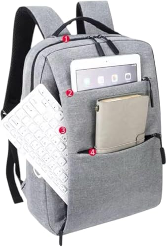 Mochila Para Notebook com saída USB Bolsa Resistente Espaçosa Faculdade Trabalho Viagem