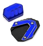 Agrandisseur Béquille Coussin Latérale pour Y&AMAHA XMAX300 XMAX125 XMAX250 Xmax 300 125 250 2017 2022 Béquille De Moto Plaque De Support Latérale Colonne Auxiliaire(CP Blue)