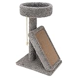 CatWare, Playground Perch with Cardboard Cat Scratching Post, 1 Count