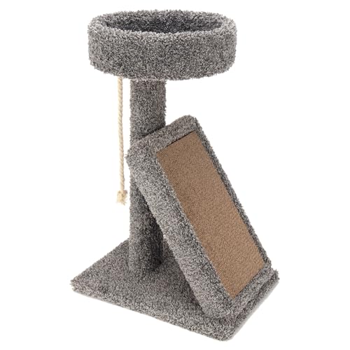 CatWare, Playground Perch with Cardboard Cat Scratching Post, 1 Count