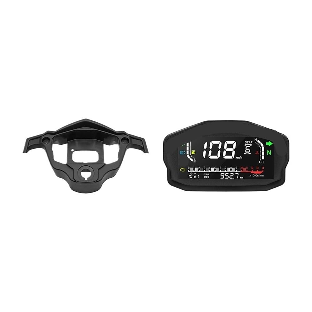 Moto Contachilometri Pannello di controllo digitale per motocicletta Tachimetro universale Contachilometri 2/4 cilindri per Suzuki Indicatore