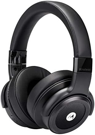 Motorola Escape 500, Wireless Active Noise Cancelling (ANC) Waterproof  Headphones with 12 Hours Battery, Mic, Enhanced Bass and Voice Assistant  Compatible along with 3.5mm Aux, Black: Buy Online at Best Price in