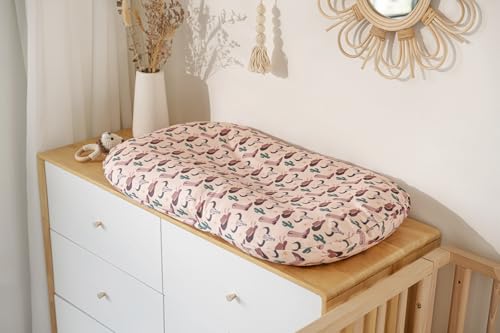Image of Little Jump 2 Pack Baby Lounger Cover, Stretchy and Soft Newborn Lounger Cover, Infant Lounger Slipcover for Boys Girls, Covers Only Cowgirl Boots hat Highland Cows Floral (2 Pack Cowgirl)