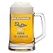 Boccale da Birra con Incisione papà - Non Disturbare papà in Carica - Boccale e Simpatico - Festa del papà - capienza 50 cl
