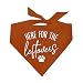 Here for The Leftovers Dog Bandana | 100% Cotton Adjustable Triangle | Made in USA | Thanksgiving | Fall | Turkey Day |Dark Orange, One Size (917)