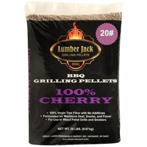Lumber Jack 100 Percent Cherry Wood BBQ Grilling Pellets, 20-Pound Bag Cover