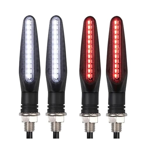 Clignotant pour moto avec feux diurnes blancs pour trajets de nuit
