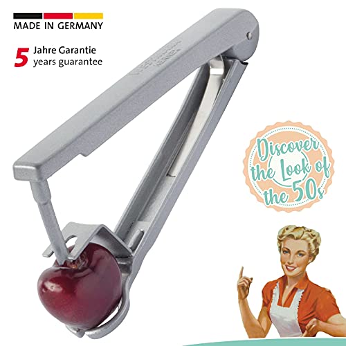 Foto von Westmark Kirschentkerner, Retro-Verpackung, Aluminium, 14 x 4 x 2,5 cm, Kernex, Silber, 4000RT60