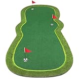 Luricaa Golf Putting Green Mat for Indoor Outdoor, Professional Golf Training Mat Aids for Professional Practice (5×12ft E)