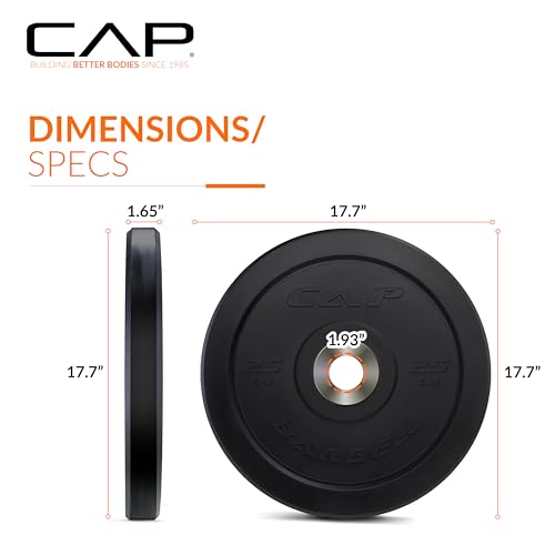 Image of CAP Barbell Rubber Olympic Bumper Plate | Multiple Options /Colors