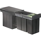 Bestückung: 1x 8 Liter Einsatz, 1x 16 Liter Einsatz, 1x Bio-Deckel in grün